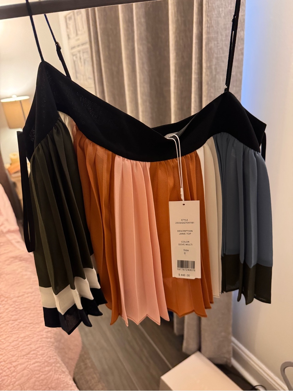 Multi-Color Pleated Off-Shoulder Top - Black, Rust, Blush, Olive, Slate
